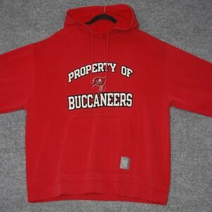 Vintage NFL Tampa Bay Buccaneers Hoodie Mens XL Red NFL Gridiron Classic